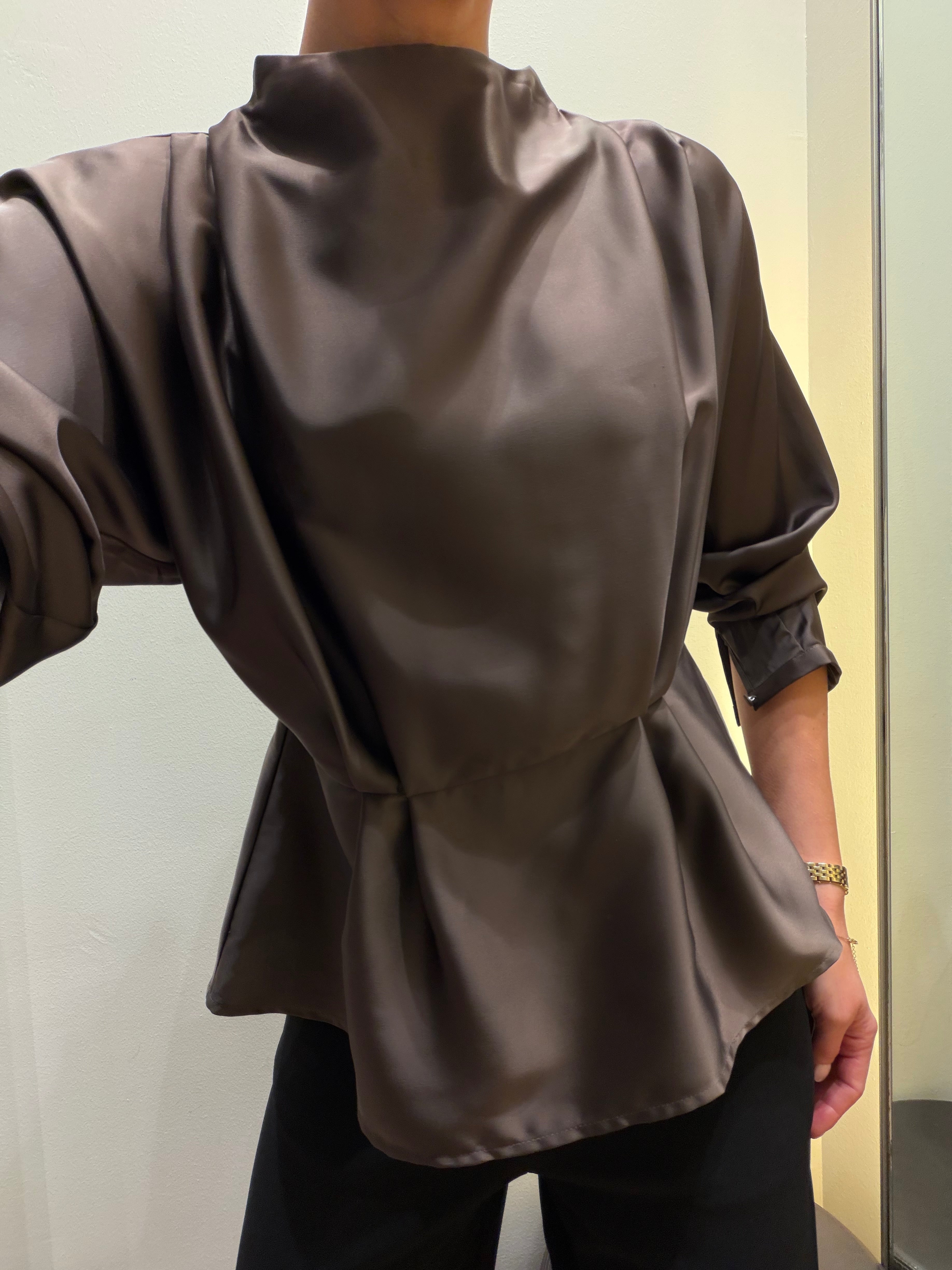 YASPELLA Top - Chocolate Brown